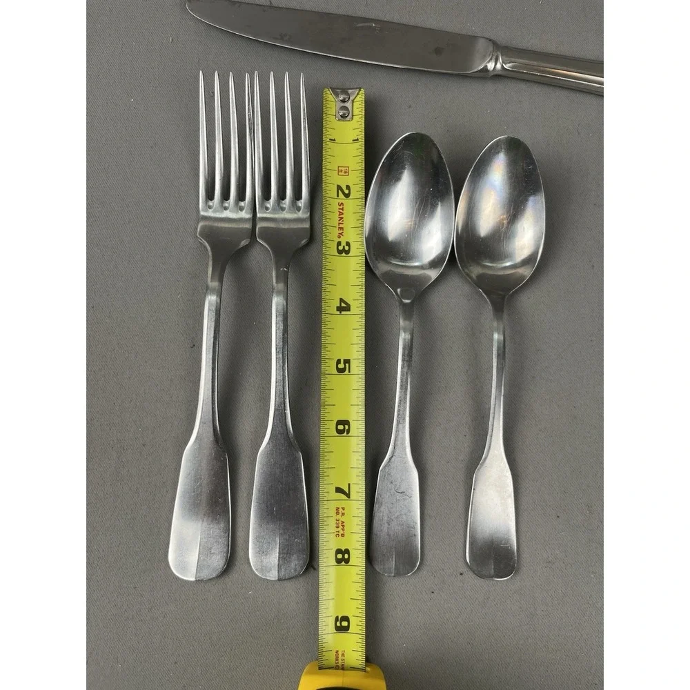 Guy Degrenne Vieux Paris Stainless Lot Knife, Fork, Spoon lot of 6